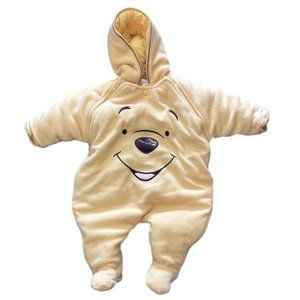 The Wonderful World of Disney Winnie the Pooh Bunting Snowsuit SIZE 6-9 MONTHS